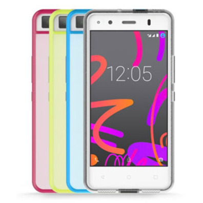 Gummy Case Bq Aquaris M4.5 Lime