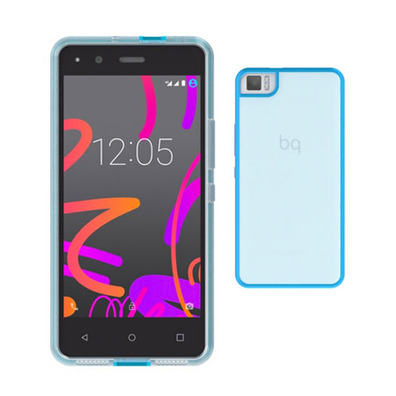 Gummy Case Bq Aquaris M4.5 Blue