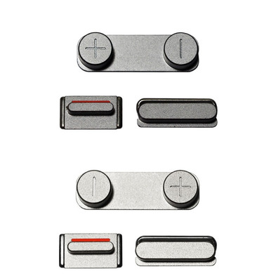 Replacement Button Set iPhone 5S Silver