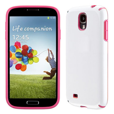 Protect Case CandyShell para Samsung Galaxy S4 White-Magenta