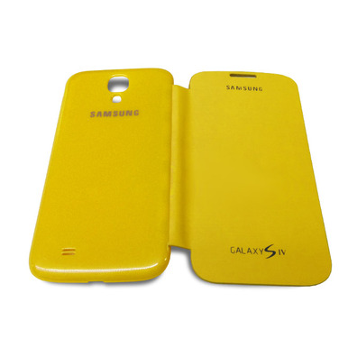 Flip Cover Case for Samsung Galaxy S4 Yellow