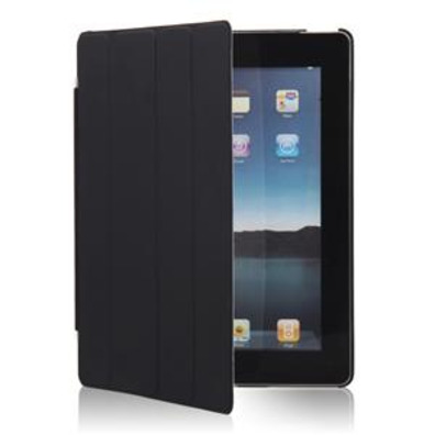 Smart PU Leather Case Set for iPad 2 (Black)