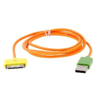 Data Charger USB Orange for iPad/iPhone/iTouch/iPod