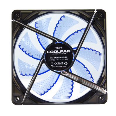 Nox Ventilator Box Cool Fan 12cm Blue Led