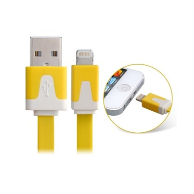 Transfer and Charging Cable for iPhone 5 Yellow