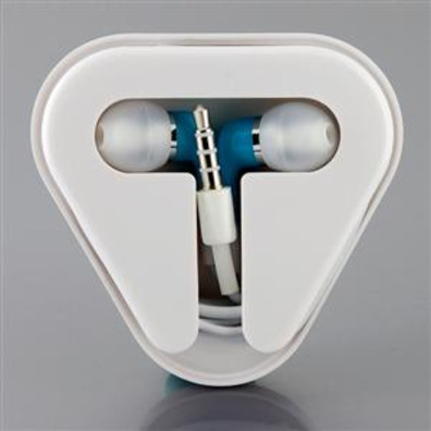 Stereo In-ear Earphone with Microphone (Blue) - iPhone 3G/3GS/4G