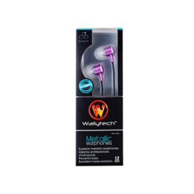 Professional Stereo Earbud Earphones (Purple)