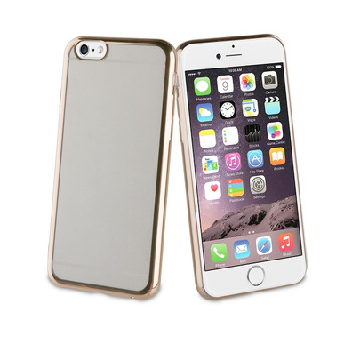 Soft case Clear-Gold Bling Apple iPhone 6/6S Muvit