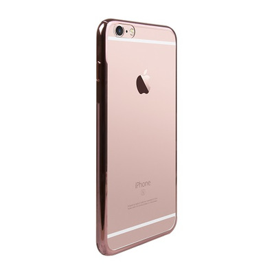 Soft case Clear-Pink Bling Apple iPhone 6/6S Muvit