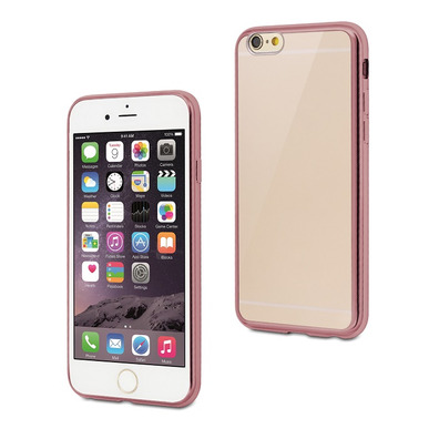 Soft case Clear-Pink Bling Apple iPhone 6/6S Muvit