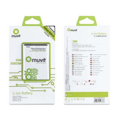 Replacement Battery for Samsung Galaxy Note 2 Muvit