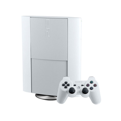 PS3 Slim 500 GB (White) + 2 Dualshock 3