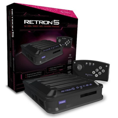 Retron 5 Black Console + Bluetooth Command