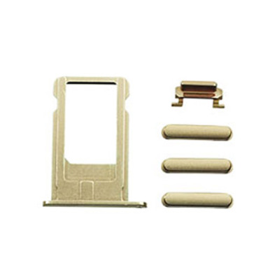 SIM Card Tray and Side Buttons Set for iPhone 6 Plus Silver