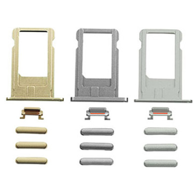 SIM Card Tray and Side Buttons Set for iPhone 6 Plus Gold