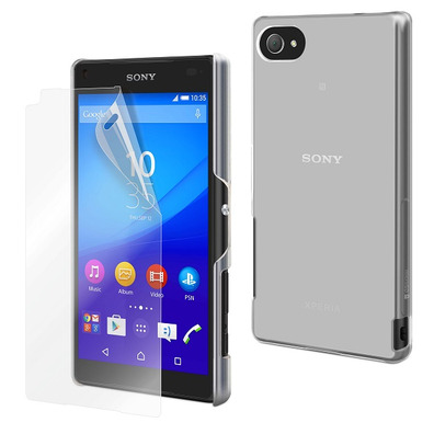 Clear Case + Tempered Glass for Sony Xperia Z5 Compact Muvit