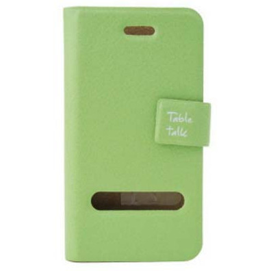 Table Talk Flip Leather Case for iPhone 4/4S Green