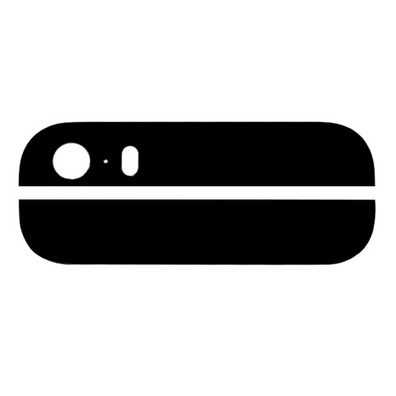 Top Bottom Glass for iphone 5S Black