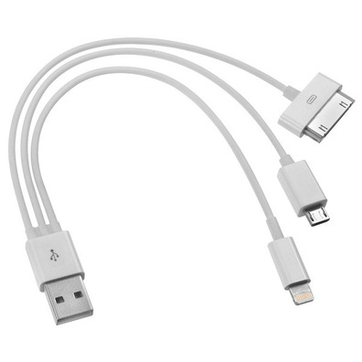 USB Multicharger to Lightning/MicroUSB/iPhone