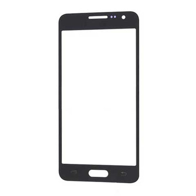 Front Glass for Samsung Galaxy A3 Black