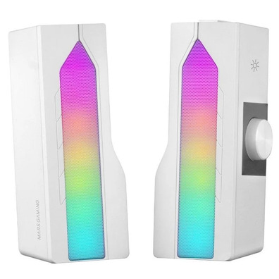 Speakers with Bluetooth Mars Gaming MSDUO 15W 2.0 Whites