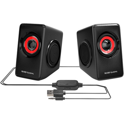 Speakers Mars Gaming MS1 10W 2.0 Red
