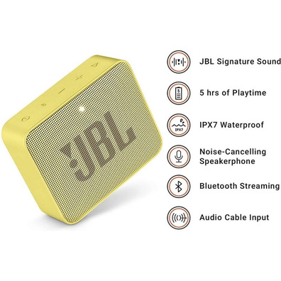 JBL GO 2 Yellow 3W Bluetooth Speaker