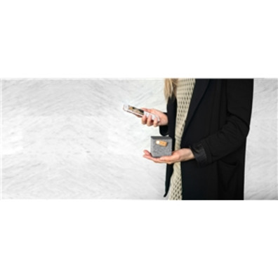 Speaker Bluetooth Rockbox Cube Fabric Edition Concrete Fresh \'n Rebel