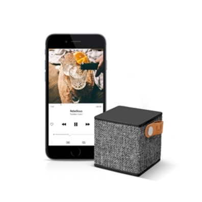 Speaker Bluetooth Rockbox Cube Fabric Edition Concrete Fresh \'n Rebel