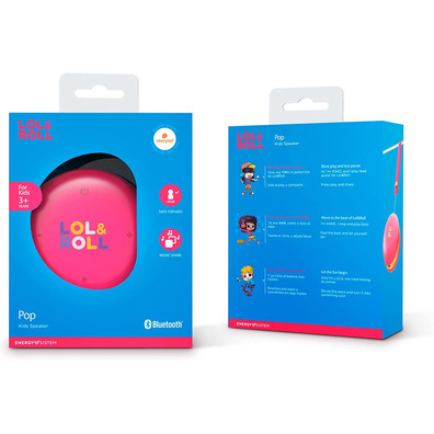 Bluetooth Energy Sistem Lol Speaker &Roll; Pop Kids Pink