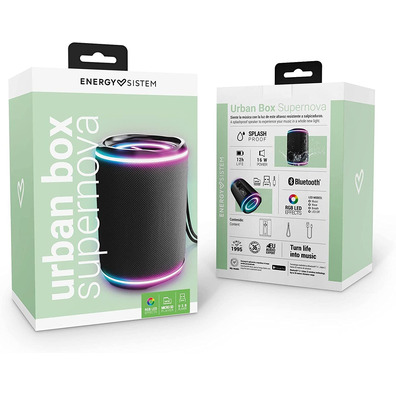 Speaker Energy Sistem Urban Box Black Supernova