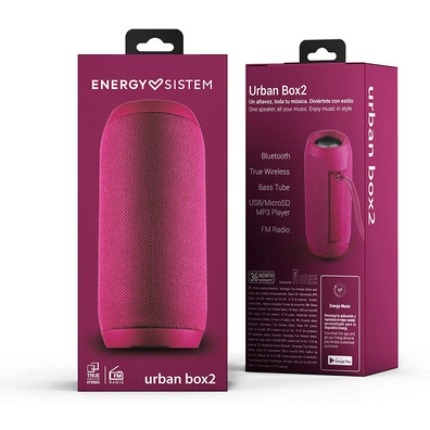 Bluetooth Energy Sistem Urban Box 2 Magenta Portable Speaker