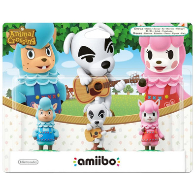 Amiibo Animal Crossing 3 Figures (Totakeke, Cyrus, Reese)