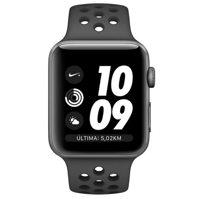 Apple Watch Nike Series 3 38mm GPS Space Grey's with Black sports strap MTF12QL/A