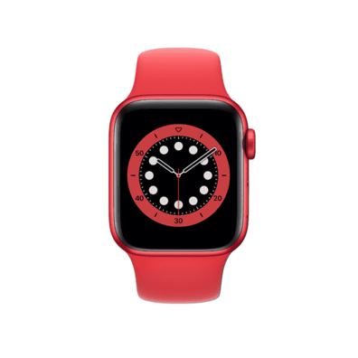 Apple Watch S6 44MM Red with red strap Sport Band M09C3TY/A