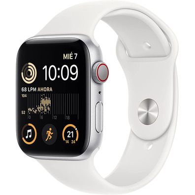 Apple Watch SE 2ª Gen GPS/cell 44mm Aluminum Silver/Correa Blanca