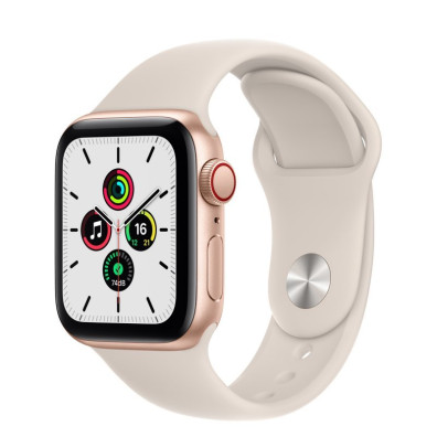 Apple Watch SE 2021 GPS/cellular 40mm Aluminum Gold Beige Strap