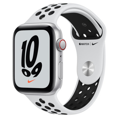 Apple Watch SE Nike GPS/Cellular 44mm Box Aluminium Silver/Sports strap Nike Platinum Black