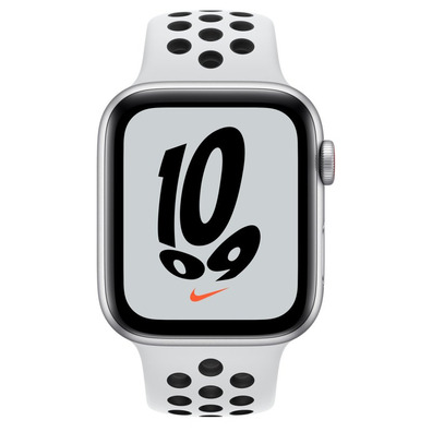 Apple Watch SE Nike GPS/Cellular 44mm Box Aluminium Silver/Sports strap Nike Platinum Black