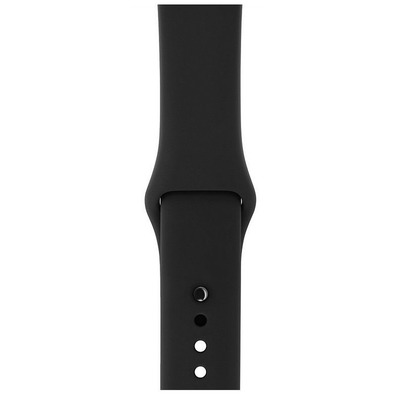 Apple Watch Series 3 38mm GPS Aluminium/Space Grey with Black sports strap MTF02QL/A