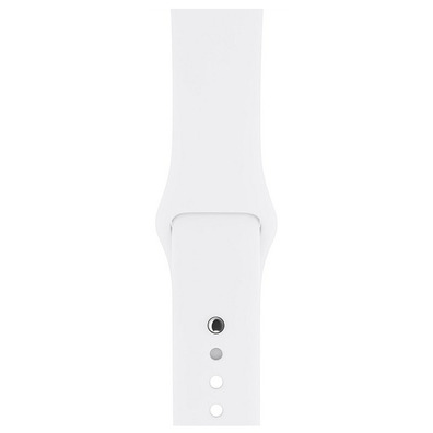 Apple Watch Series 3 38mm GPS Aluminium/Silver with white sports strap MTEY2QL/A
