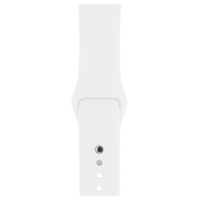 Apple Watch Series 3 38mm GPS Aluminium/Silver with white sports strap MTEY2QL/A