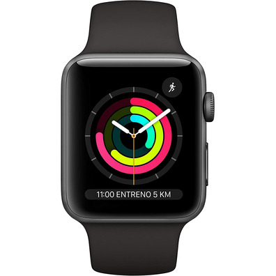 Apple Watch Series 3 GPS 42mm Space Grey Box/Black Sports Correa