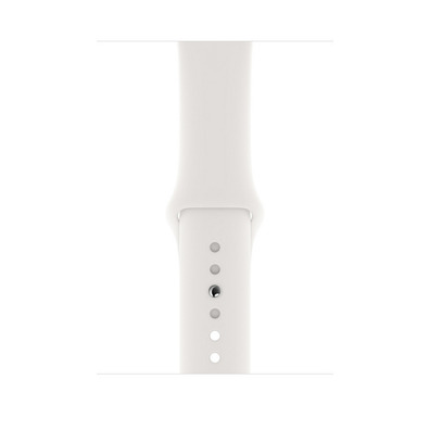 Apple Watch Series 5 40mm GPS Aluminium Silver with white strap Sport MWV62TY/A