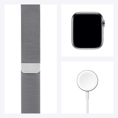 Apple Watch Series 6 GPS + Cell 44mm Stainless Steel Milanese Loop Silver