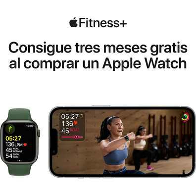 Apple Watch Series 7 GPS 41 mm Box Aluminum in Blue/Blue Sports Correa Abyss