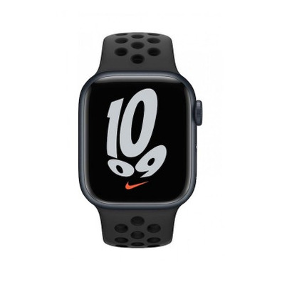 Apple Watch Series 7 Nike GPS 45 mm/Aluminum Box in Black Midnight/Nike Sports Correa