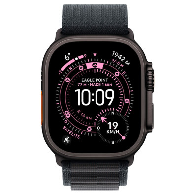 Apple Watch Ultra 3 GPS Cellular 49mm Titanium Alpine Strap Black Loop (L)
