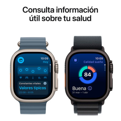 Apple Watch Ultra 3 GPS Cellular 49mm Titanium Alpine Strap Black Loop (L)