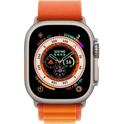 Apple Watch Ultra GPS/cell 49mm Titanium Orange S